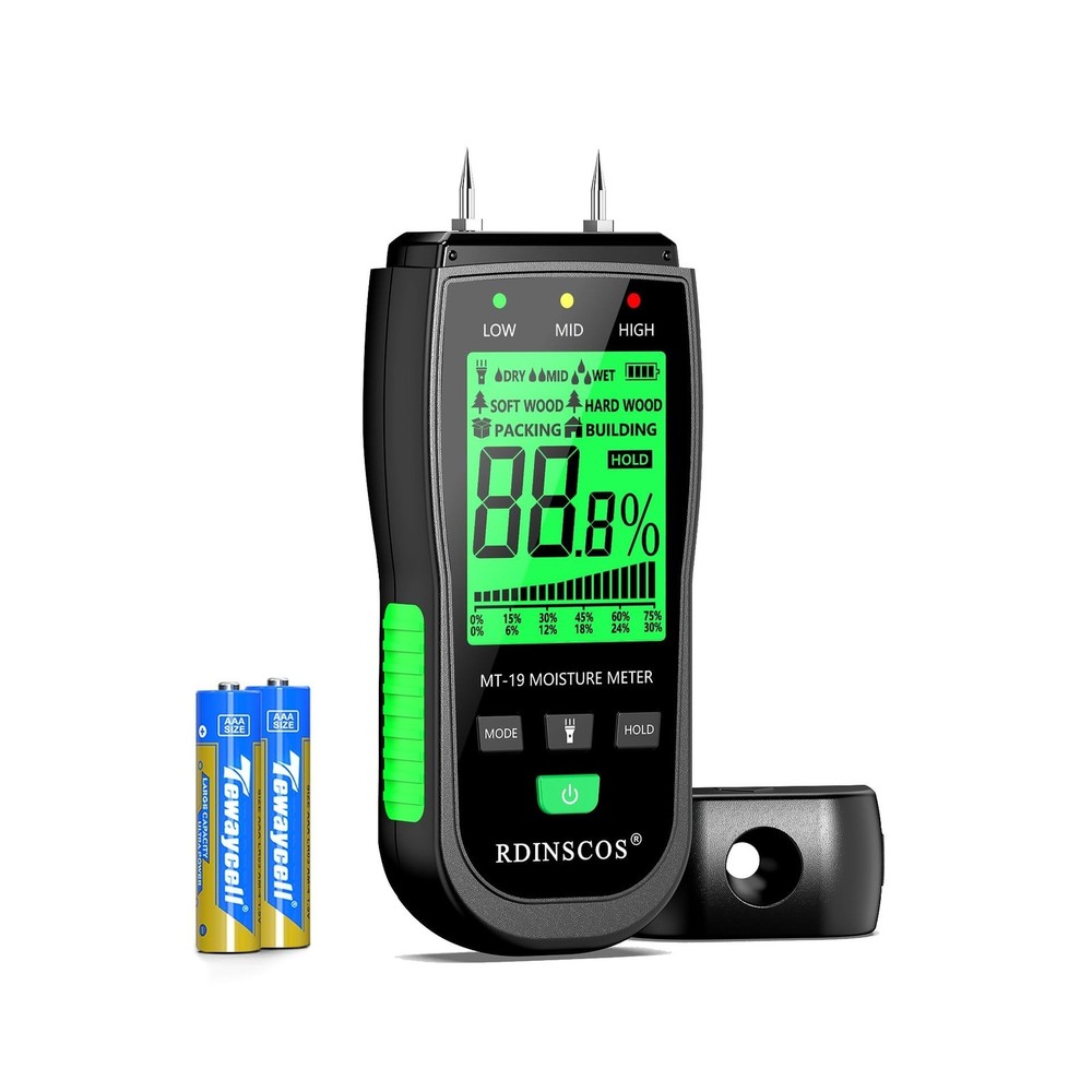 RDINSCOS Moisture Meter for Firewood Digital Wood Moisture Test… FAST USA SHIP