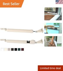 Touch ‘n Hold Smooth Dual Door Closer System Almond – Heavy-Duty – Touch-Butt…