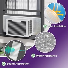 Mxclimate Window AC Insulated Foam Panels with Aluminum Foil Heat White