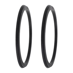 2Pcs Ice Cream Machine Silicone Sealing Leakproof Reusable Black Gaskets