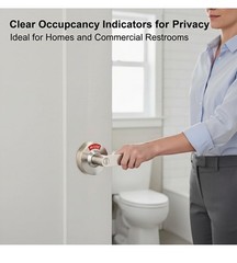 💪Commercial Vacant Occupied Bathroom Lock – Stainless Steel Privacy Door Lock