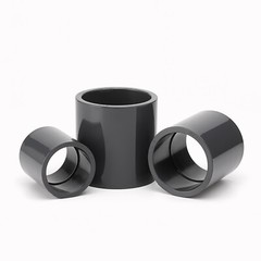 PVC Metric Plumbing Fittings Pipe For Aquarium Fish Tank Pond Solvent Weld Grey