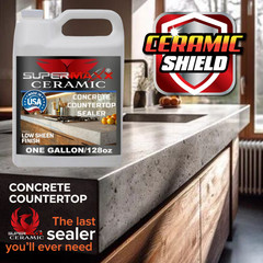 CONCRETE COUNTERTOP CLEAR SEALER ADVANCED CERAMIC/SILOXANE FORMULA – ONE GALLON