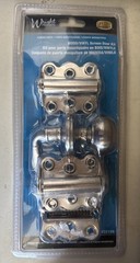 Wright Products Vinyl Satin Nickel Screen Door Kit Outside Mount V321SN
