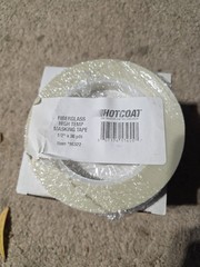 Eastwood Hotcoat 1/2 inch X 36 YD High Temperature Fiberglass Masking Tape