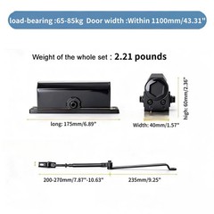 187lbs Commercial Door Closer Residential Hydraulic Auto Door-Closer Heavy Duty