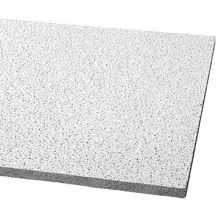 Armstrong 1831A Fine Fissured Ceiling Tile, 24 In W X 24 In L, Square Lay-In,