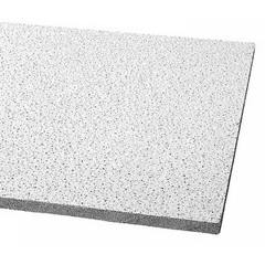 Armstrong 1831A Fine Fissured Ceiling Tile, 24 In W X 24 In L, Square Lay-In,