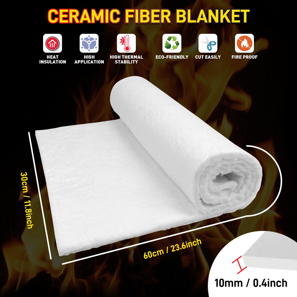 10mm High-Temperature 2500℉ Ceramic Fiber Insulation Blanket For Glass Blowing