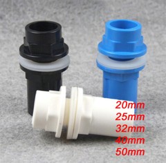 20/25/32/40/50mm PVC Fish Tank Inlet Outlet Water Pipe Fitting Joint Connector