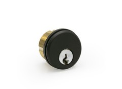FHC RCT10MB Mortise Keyed Cylinder with 3MM Trim Ring – Matte Black