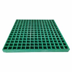 INTBUYING® Green Fiberglass FRP Grating 1.9ft*1.9ft Glass Fiber Reinforced