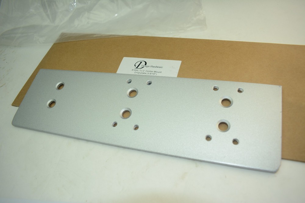 Design Hardware DH 416 TJ-2 AL Center Mount Drop Plate 3-9/16”