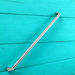 5 FT Indoor Outdoor Aluminum Handrail Stairs Wall Mounted Rust Free Anodized Sil