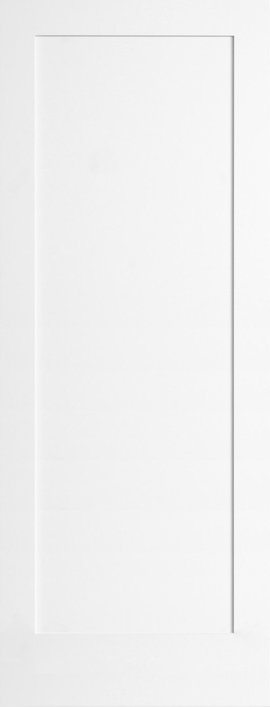 1 Panel Primed Flat Mission Shaker Stile & Rail Solid Core Wood Doors Door Slabs