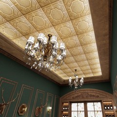 Artistic ceiling tiles Embossed wall panels for Cafe Club Restaurant PL02 10Pcs