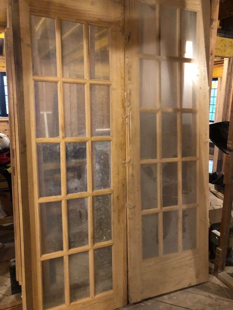 Solid Pine French Door- 6 ft wide and 8 ft high. Brand new condition.