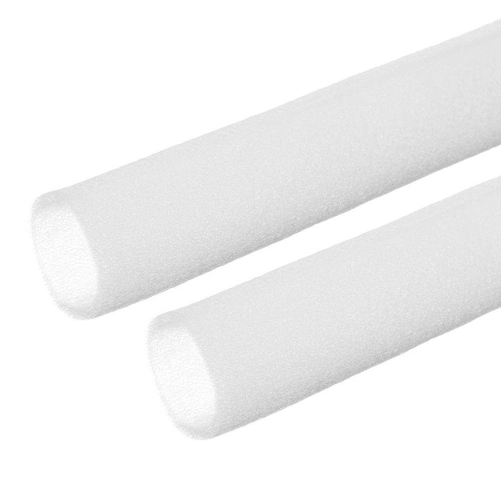 2Pcs Pipe Insulation Foam Tube Foam Tubing Pipe Covers 2-3/8″x2-3/4″x6.6Ft White
