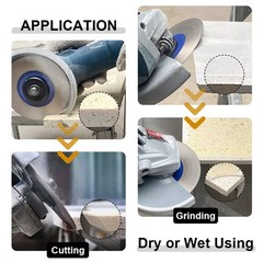 16PCS Wet Polisher Diamond Tool Kit w/ V30 Router Bit Granite Marble Stone