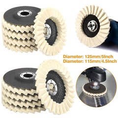 4.5″ Wool Felt Polishing Disc Mirror Finish Metal Stainless Steel