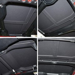 Headliner Kit Wrangler JL 2018-2025 Hardtop Peel-Stick Thermal Black 6Pcs
