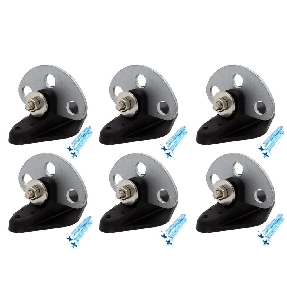 6 pcs pinlock insulators with 3 Point Gate Connector, Electric Fence End