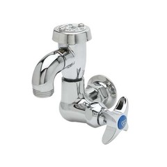 T&S Brass B-2301 Sill Faucet Single Hole Polished Chrome With Vacuum Breaker