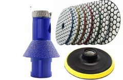 Granite Marble 2″ cone chamfer milling bit 16 stone masonry polish pad buffer