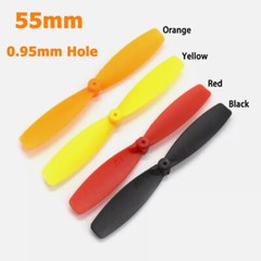 55mm Plastic Propeller Props 0.95mm Shaft for RC Model Aircraft Quadrotor Drone