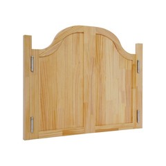 Modern Partition Door Log Color Swing Solid Wood Doorfor Shop Entrance Partition