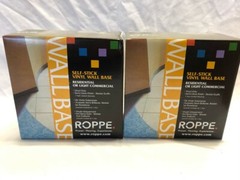 ROPPE Vinyl Self Stick Snow 4″x 0.080″x 20 ft Wall Cove Base Coil (lot of 2)