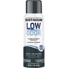 Rust-Oleum 156854 11 oz Low Odor Water-Based Spray Paint Anchor Gray