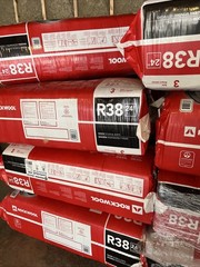 ￼ R 38 Insulation 24 On Center Rockwool For ceiling 9 1/2 inches thick