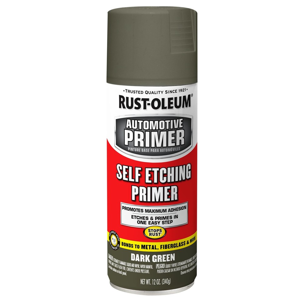 Rust-Oleum 249322 Automotive Self Etching 12 Ounce (Pack of 1), Dark Green