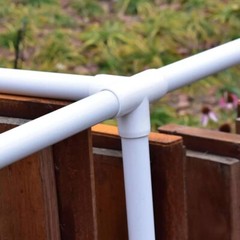 4pcs 1/2″ 3/4″ 1″ 1.2″ 1.5″ PVC 3/4/5/6-Way Elbow Connector Pipe Fittings White
