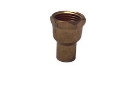 (3) NOS Unbranded 1/2” FTG x 1/2” FNPT Copper Pipe Adapter