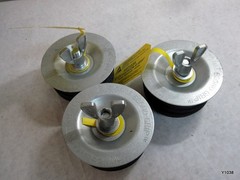 set of 3 Cherne 271535 Steel Mechanical Econ-O-Grip Test Plug 3in