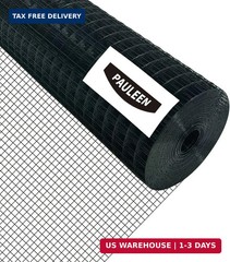 Black Hardware Cloth 24″ x 50′ 1 Inch 16 Gauge, PVC Coated Galvanized Steel Wire