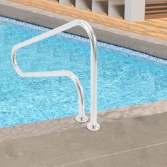 Pool Handrail, 304 Stainless Steel Pool Handrail for In-ground Pools