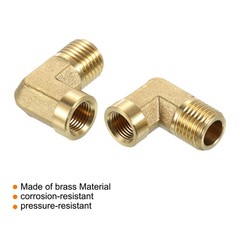 G 1/4 Inch Male x G 1/8 Inch Female 90 Degree Elbow