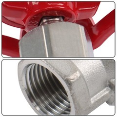 DN15 1/2″ NPT Stainless Steel Female Thread Rotary Gate Valve with Wheel Handle