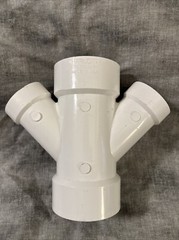 CHARLOTTE PIPE 3 DWV DOUBLE WYE DWV (DRAIN, WASTE AND VENT) ( 1 Unit Piece )