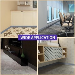 Tridotpul Vinyl Wall Base Baseboard Molding Trim 4″ Flexible Self Adhesive Rubbe