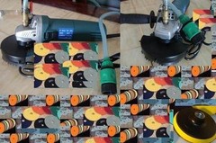 5″ Variable Speed Wet Polisher Polishing 22+1 Pad Marble Concrete Glass Granite