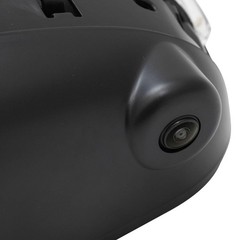 Left Driver Black Heated Manual Mirror Turn Signal Camera Paint Match 343679848