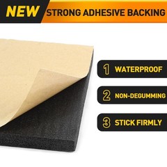 3/4″ Neoprene Foam Insulation Sheet with Adhesive Backing Foam Padding