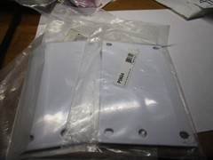 4.88″ x 2.88″ White Carbon Steel Back Panel QTY 2