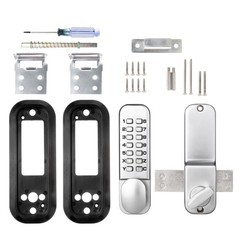 MUTEX Combination Door Lock MX250 Mechanical Keyless Surface Mount Deadbolt -…