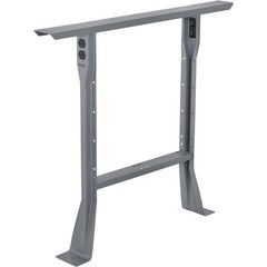 Global Industrial C-Channel Flared Fixed Height Leg 32″H Gray