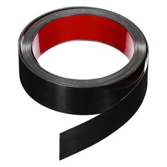 19.7ft x 1.58″ Wall Trim Self Adhesive Stainless Steel Mirror Finish Trim, Black
